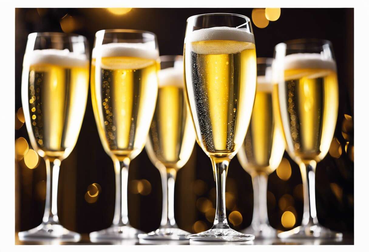 L'élégance des flûtes à champagne schweppes pour vos événements