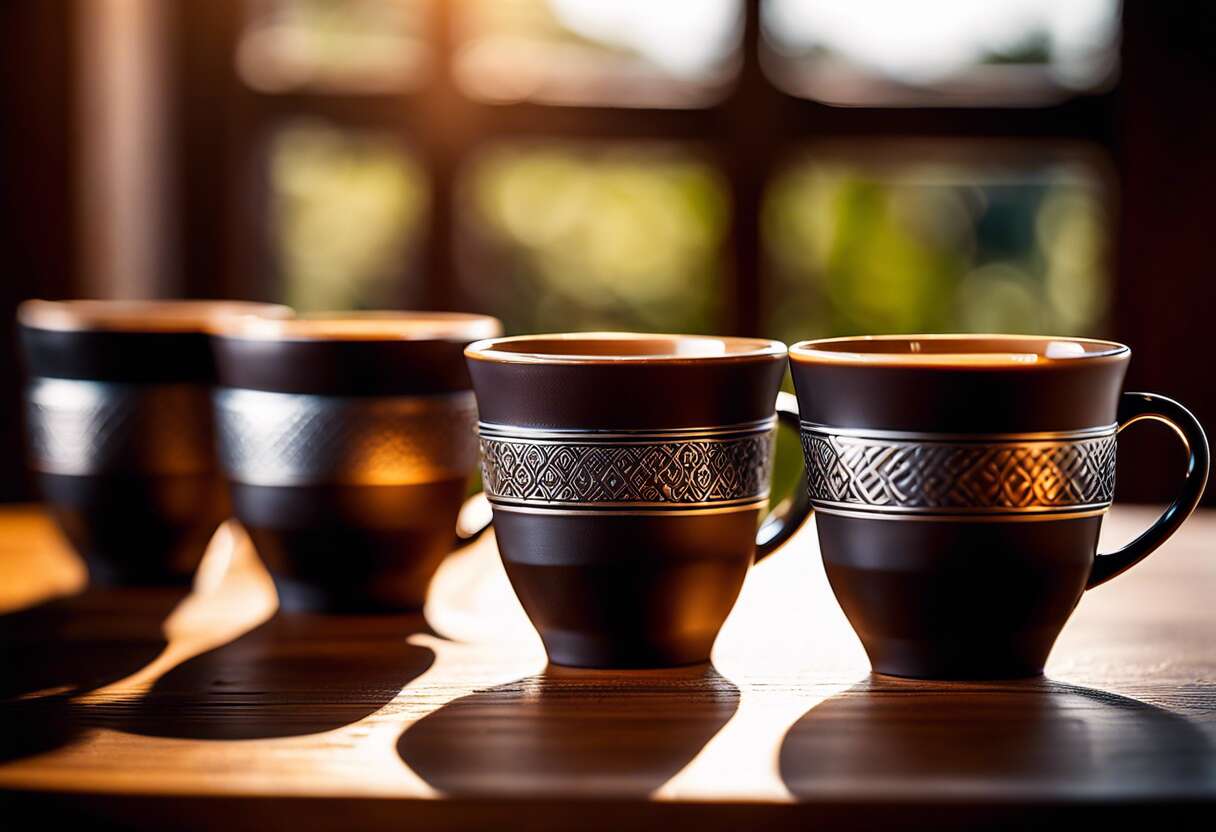 Pack de 6 tasses Malongo : élégance et qualité pour votre café