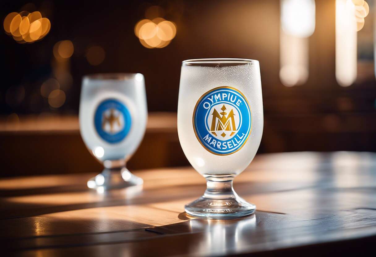 Verres givrés om : élégance et passion du football