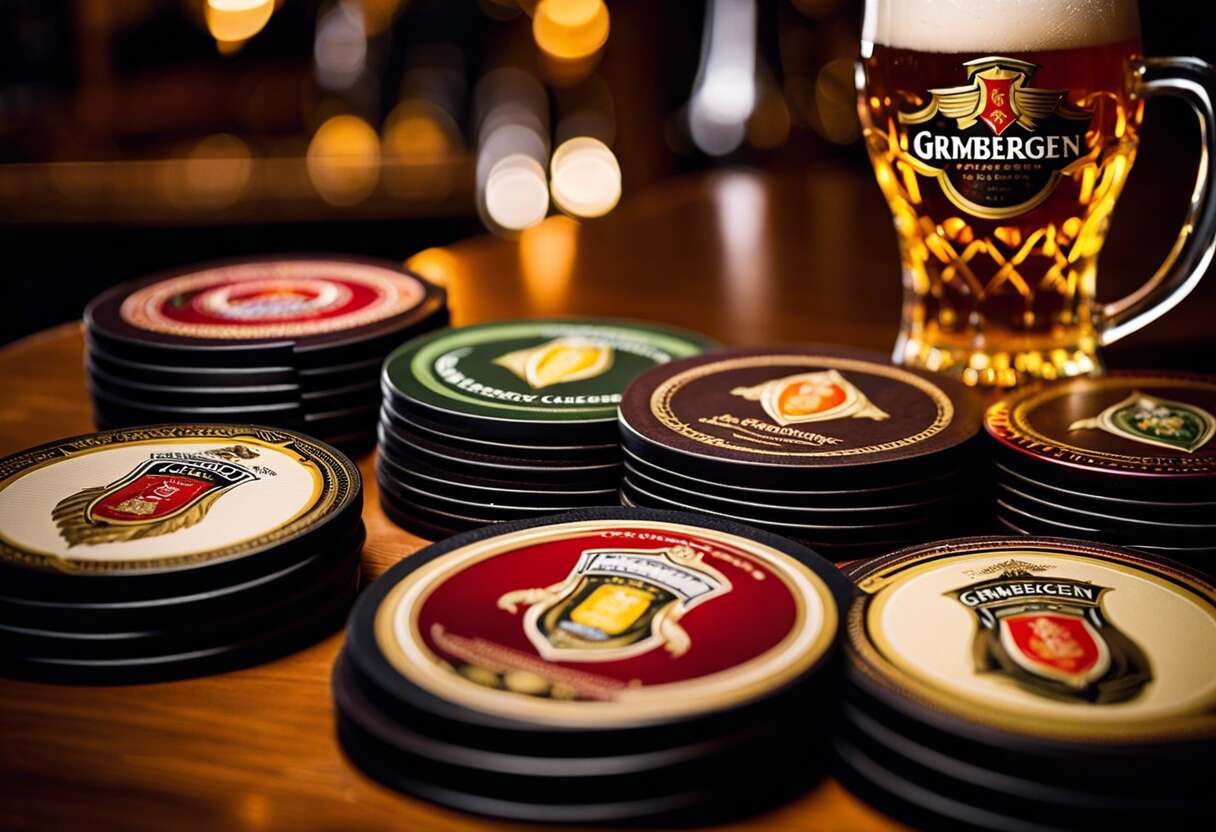 Les pièces rares et recherchées chez les collectionneurs de sous-bocks grimbergen