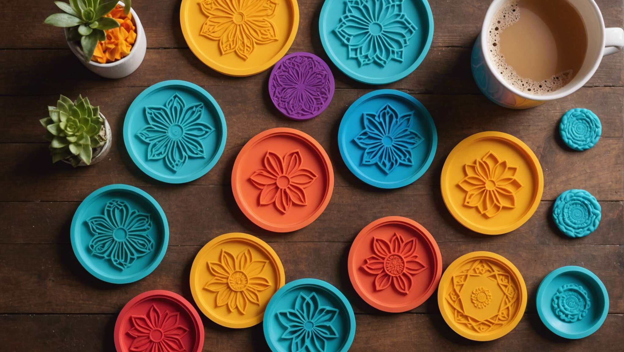 Des créations uniques grâce aux moules en silicone pour dessous de verre