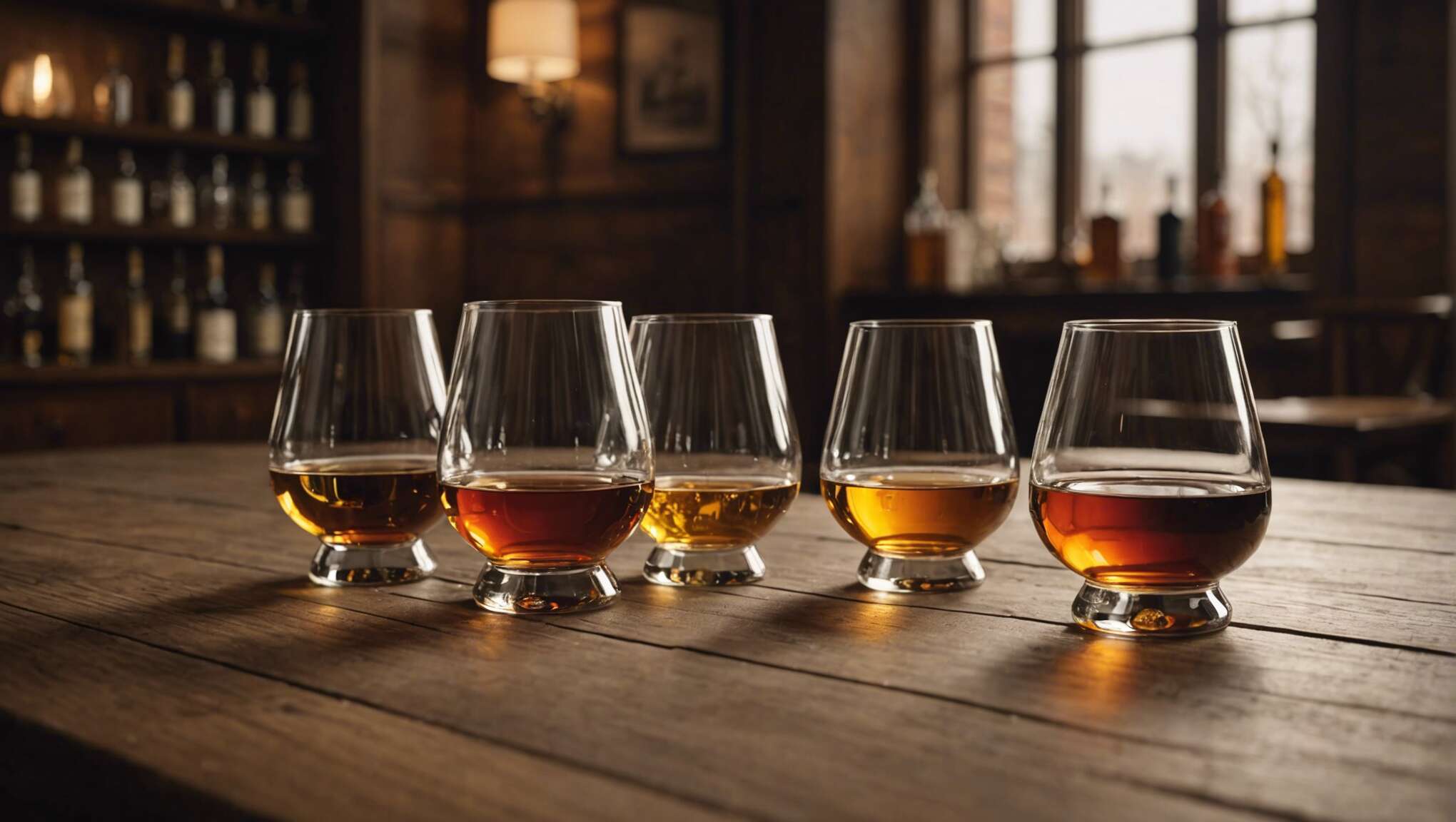 Les différents types de verres à whisky : tumbler, tulipe, snifter