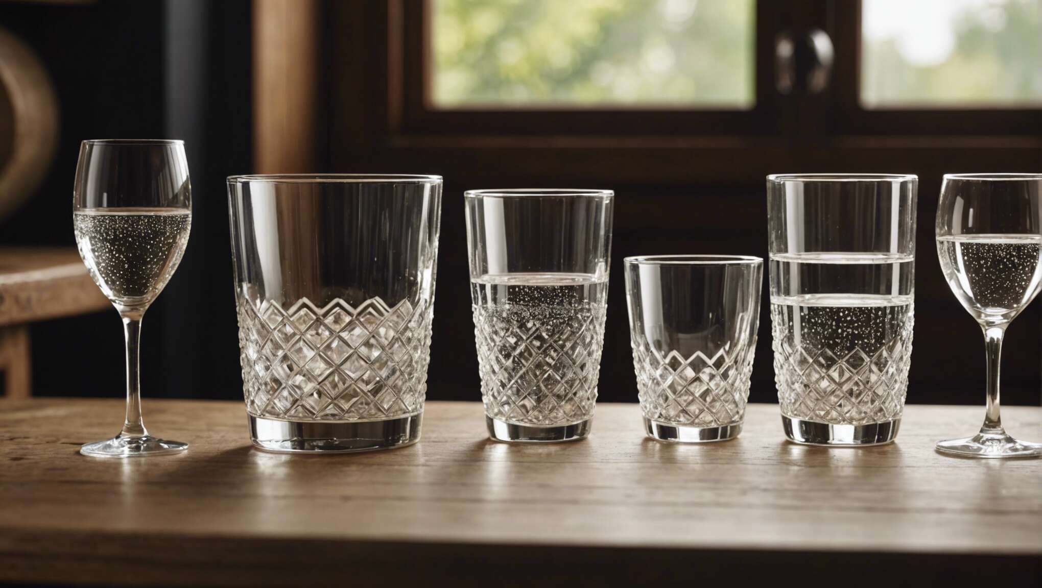 Choix des programmes et températures adaptés aux différents types de verres