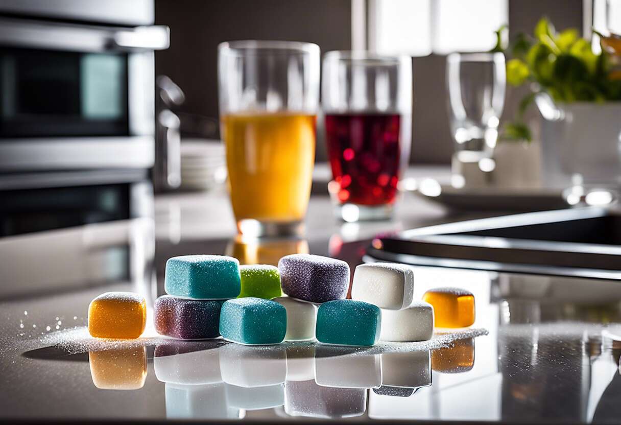 Guide d'achat : choisir des tablettes pour lave-vaisselle adaptées aux verres