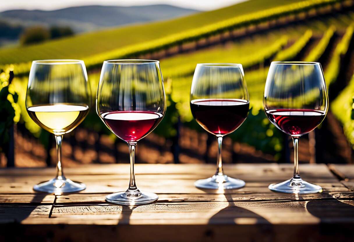 Les formes de verres adaptées aux différents types de vins