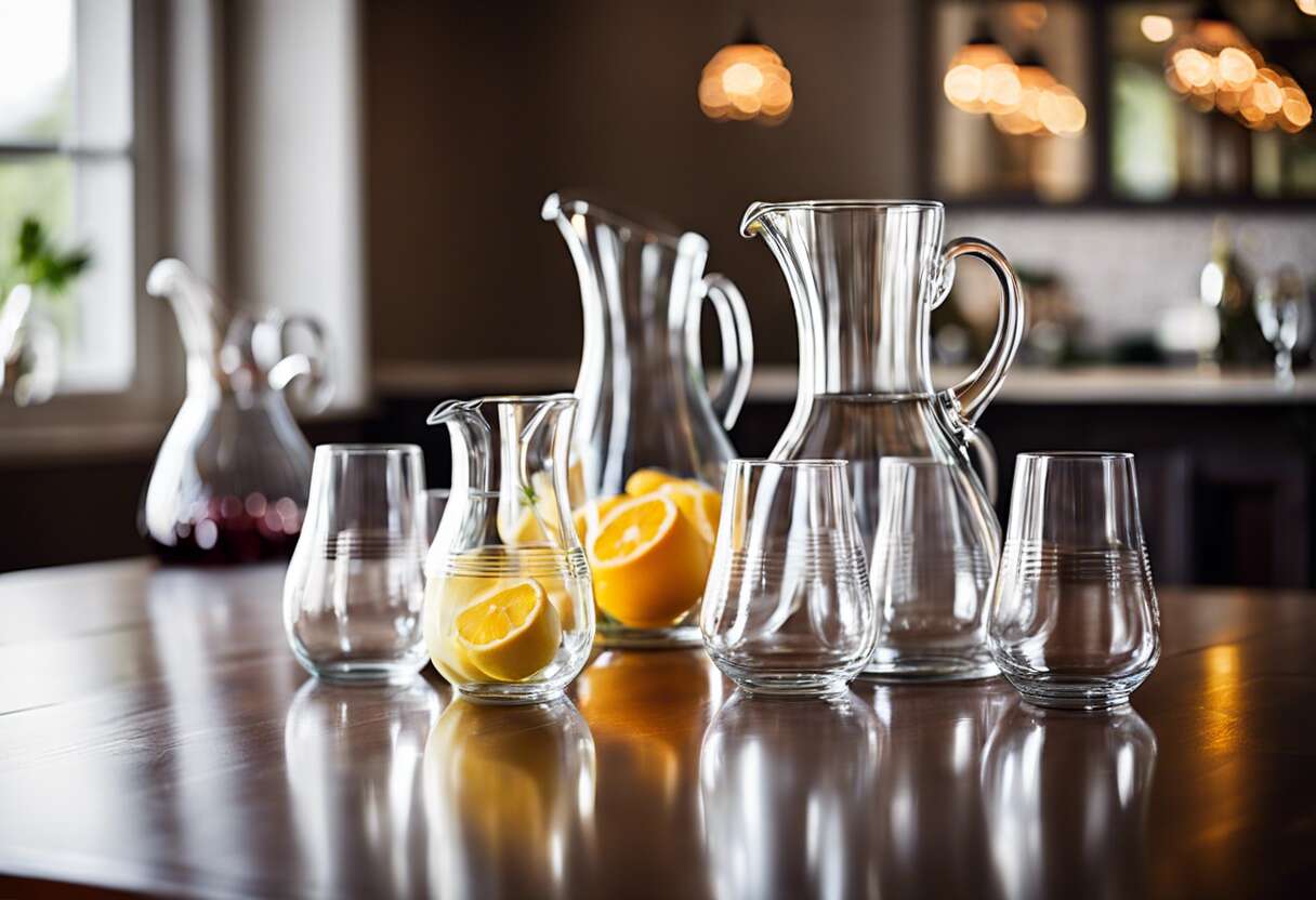 Les différentes nuances de verre : trouvez le style qui correspond à votre table