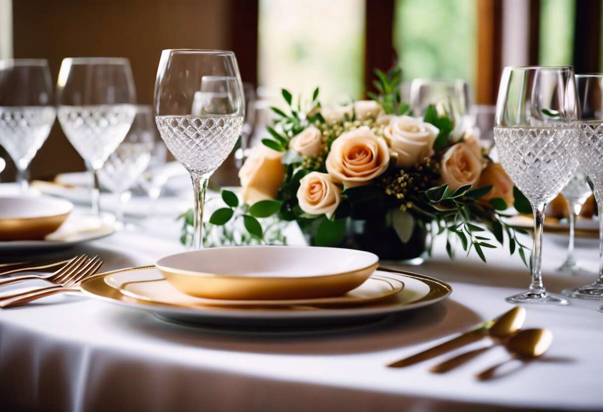 Choisir sa vaisselle de mariage : l'art de l'accord parfait avec votre thème