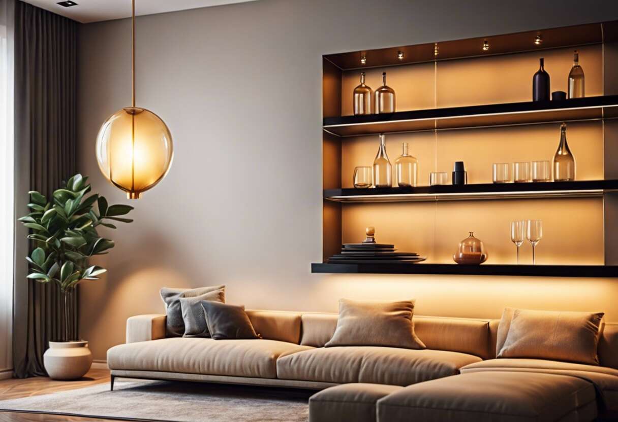 Choix et installation d'une étagère murale pour verres