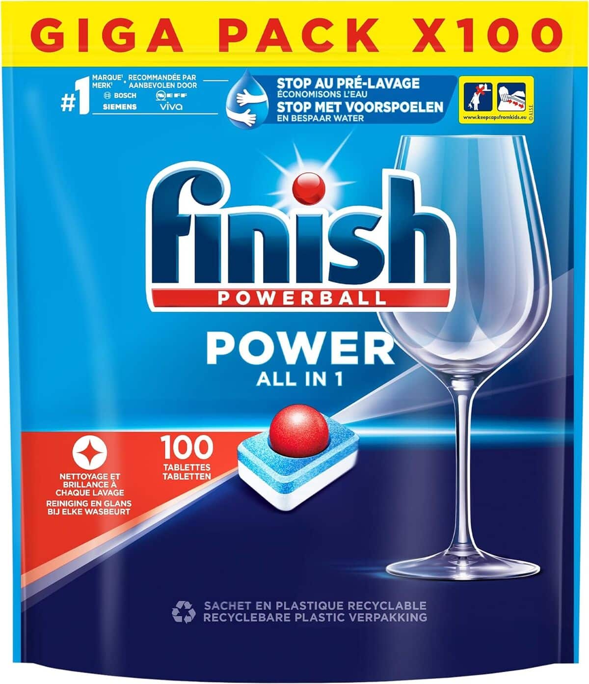 Test Finish Powerball All in One Max : efficacité en 100 tablettes