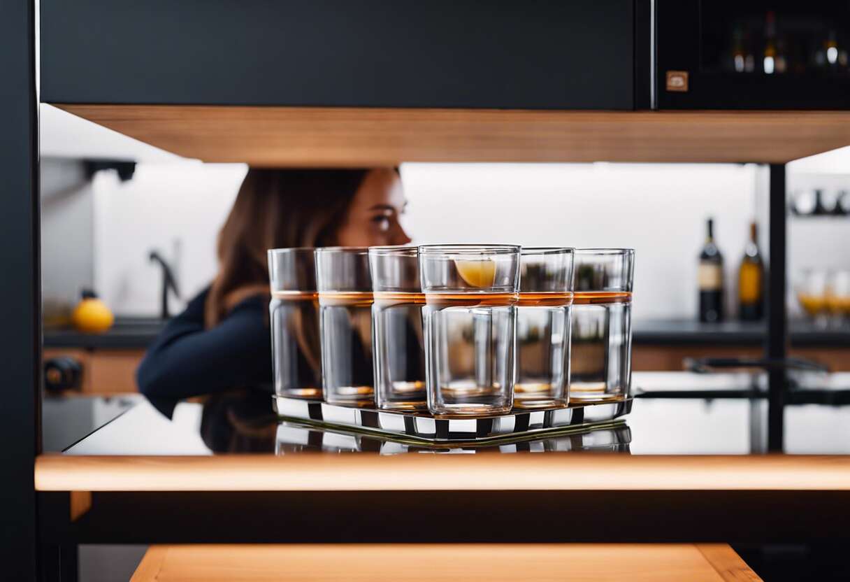 Sélection des meilleurs range-verres empilables pour petits espaces