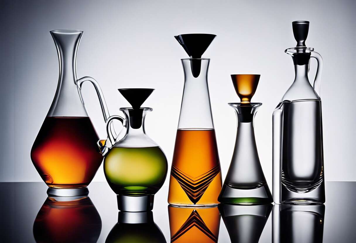 Les formes innovantes des pichets et des décanteurs contemporains