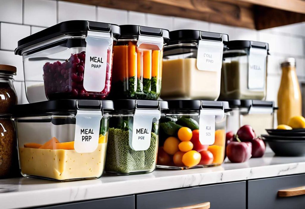 Lot De 5 Boîtes-repas En Verre Borosilicate - Fermeture à Clic étanche - Micro-ondes, Four, Lave-vaisselle Safe - Parfait Pour Meal Prep