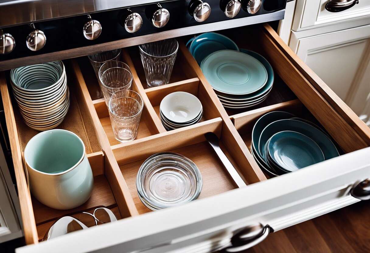 Optimisation de l'espace : principes de base pour le rangement des verres