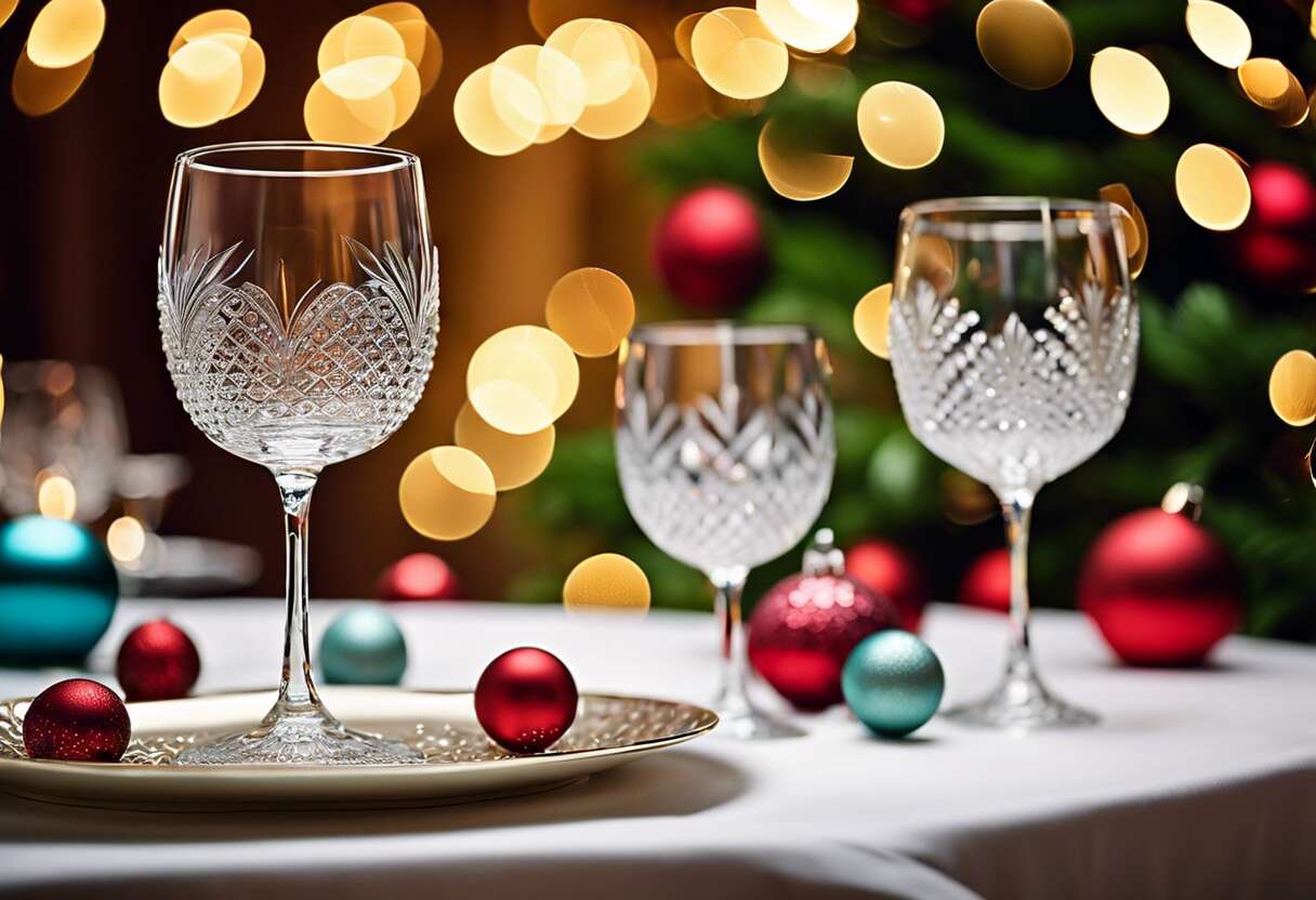 Top des designs innovants en matière de verrerie festive