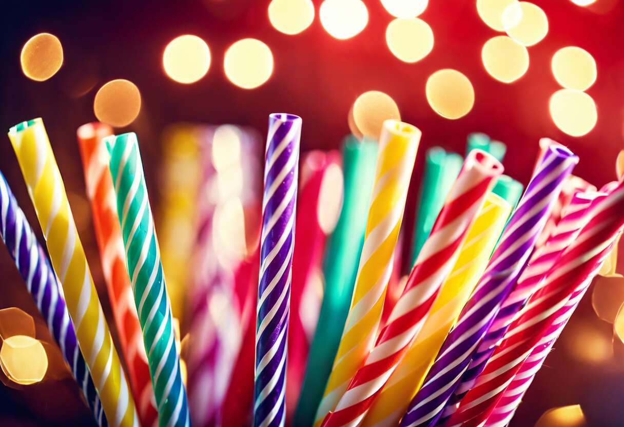 La paille fantaisie : un accessoire tendance pour vos événements