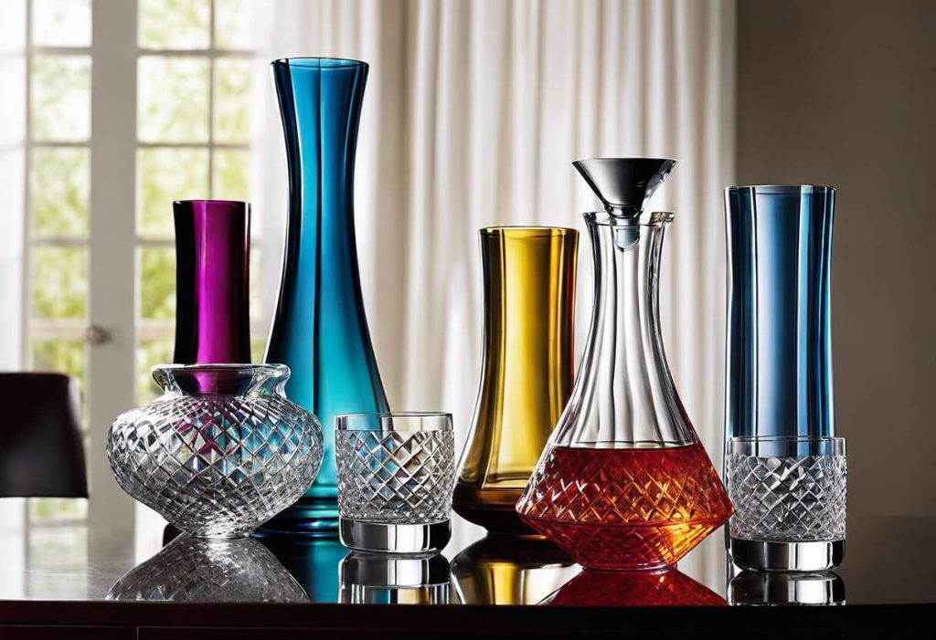 Tendances actuelles dans la sélection de carafes assorties aux verres