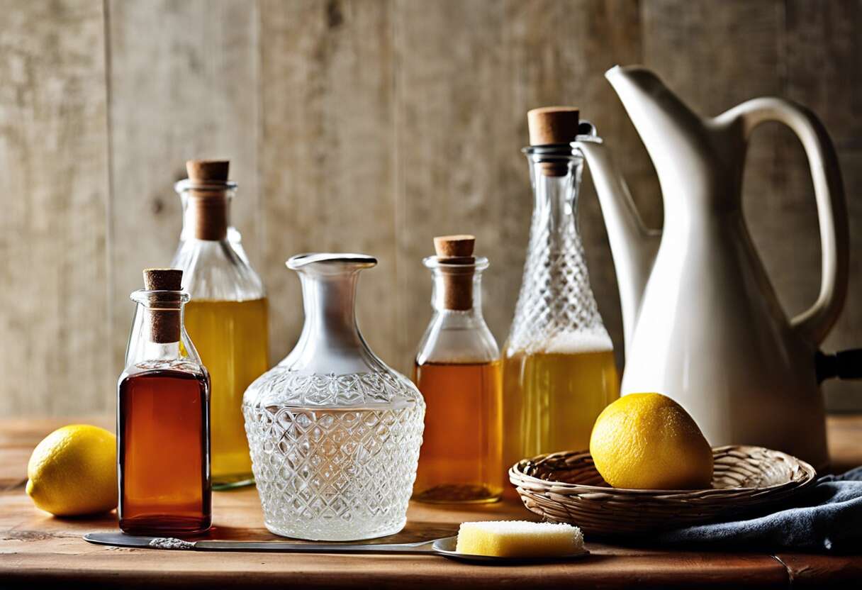 Détartrage délicat pour vos précieuses carafes anciennes