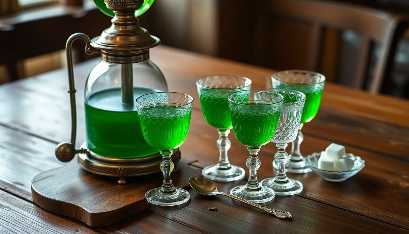 Trouver le present idéal pour une personne aimant l'absinthe