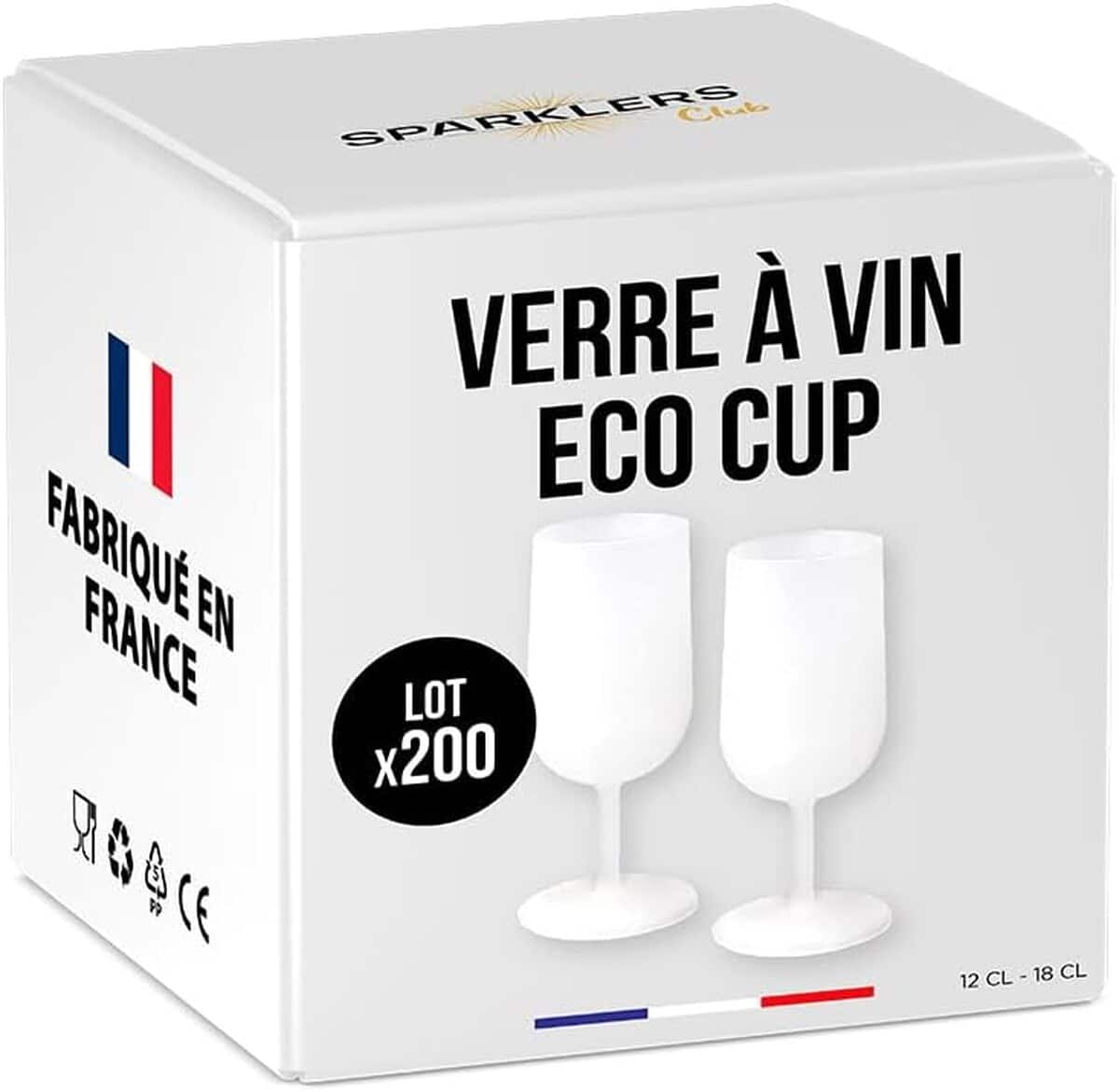 Avis sur les verres à vin réutilisables Sparklers Club 12cl
