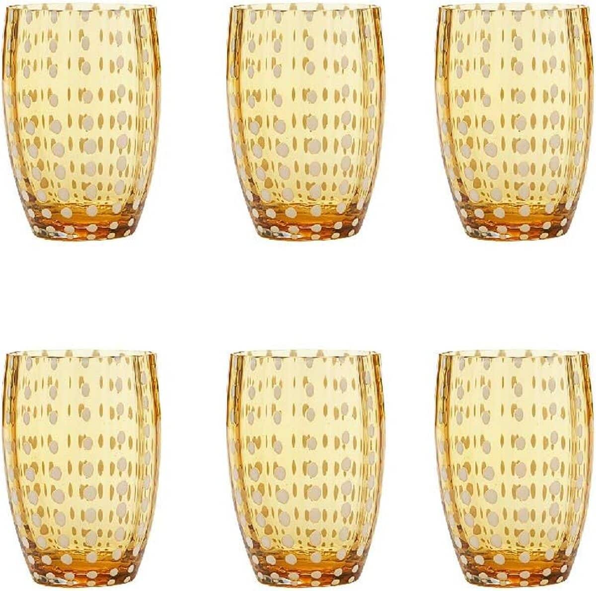 Avis Zafferano Perle Tumbler : élégance et couleur en verre fait main