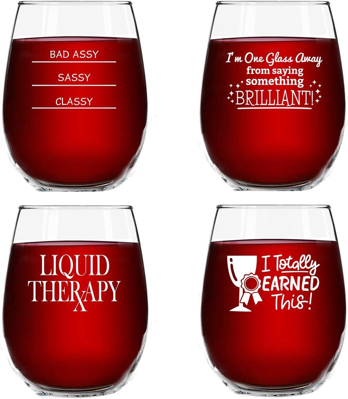 Avis sur les verres à vin amusants Set B