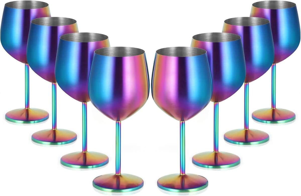 Test : les verres à vin colorés Lifecapido de 532 ml