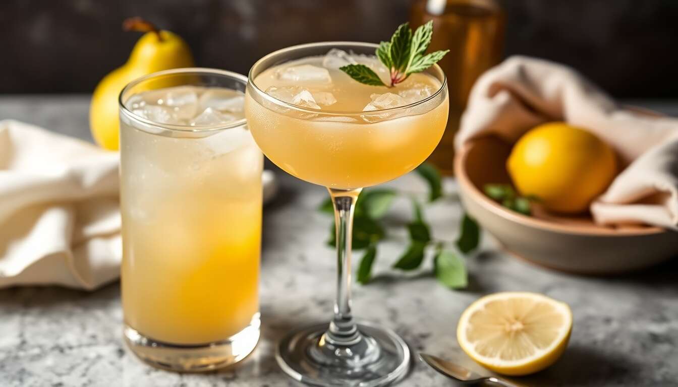 Recette Cocktail : pear & Ginger Twist