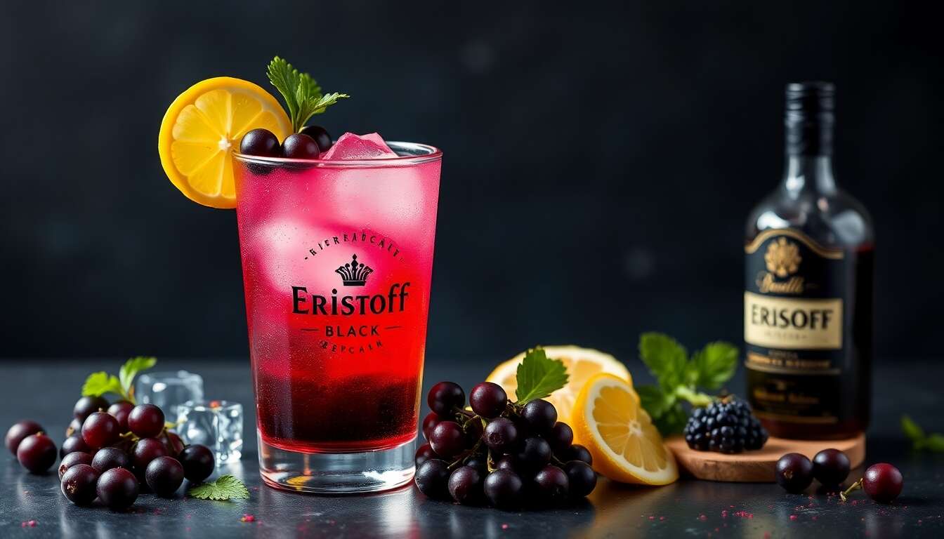 Recette du cocktail Eristoff Black Splash : une explosion de saveurs
