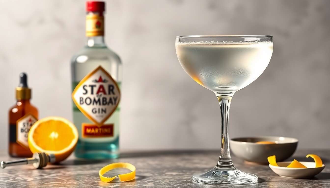 Recette du Star of Bombay Martini : un cocktail d'exception