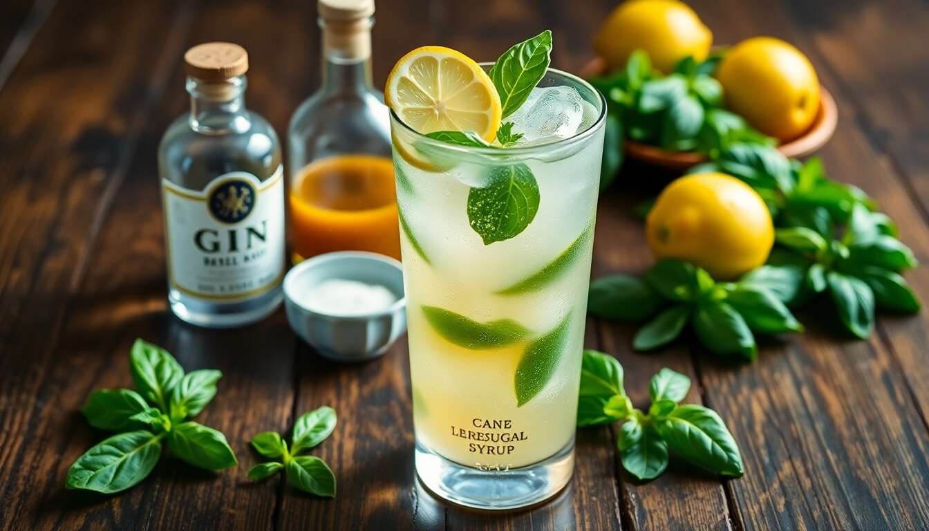 Recette du Gin Basil Smash : préparez ce cocktail rafraîchissant