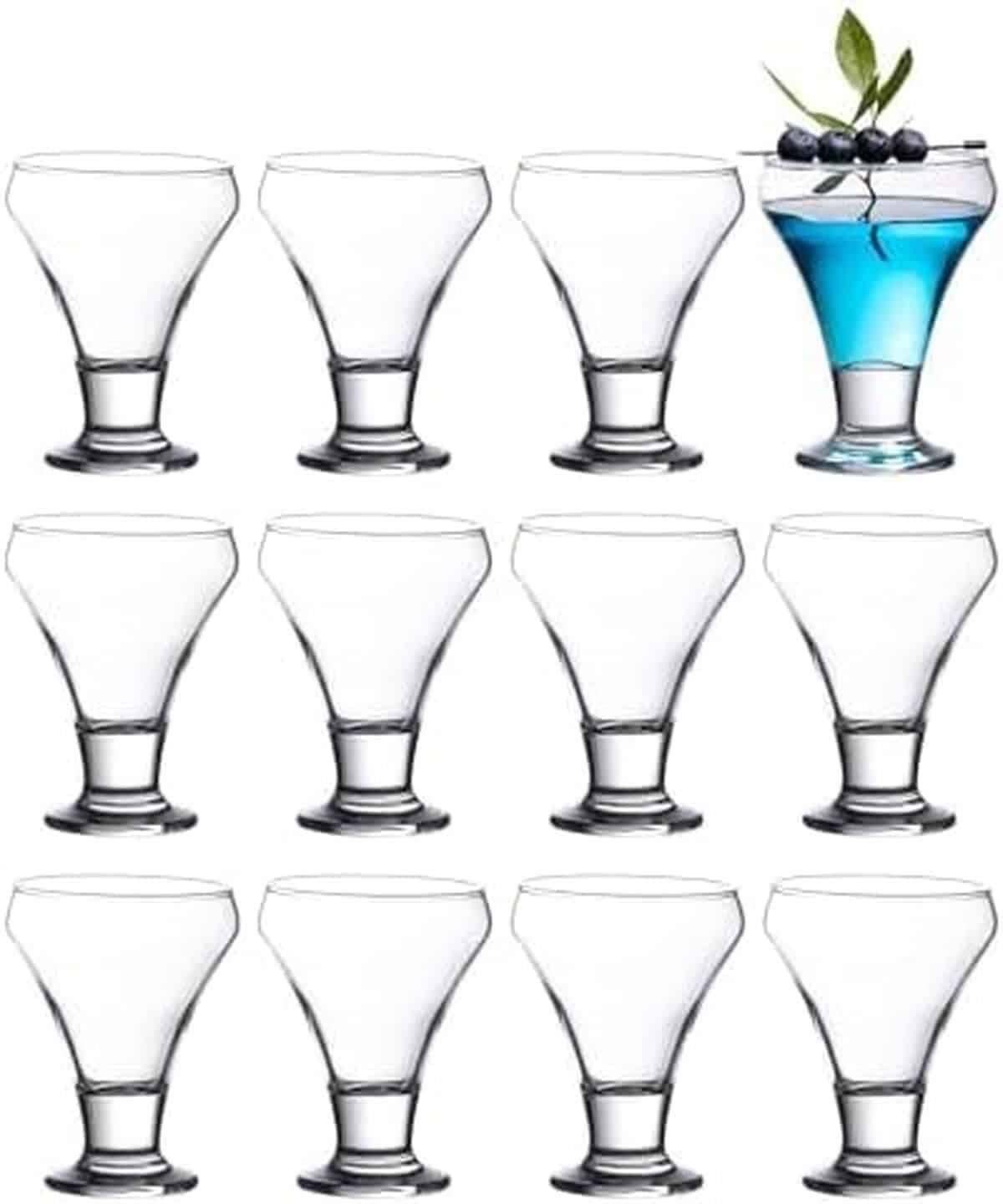 Avis sur les verres à cocktail Vikko : lot de 12 élégants 177 ml