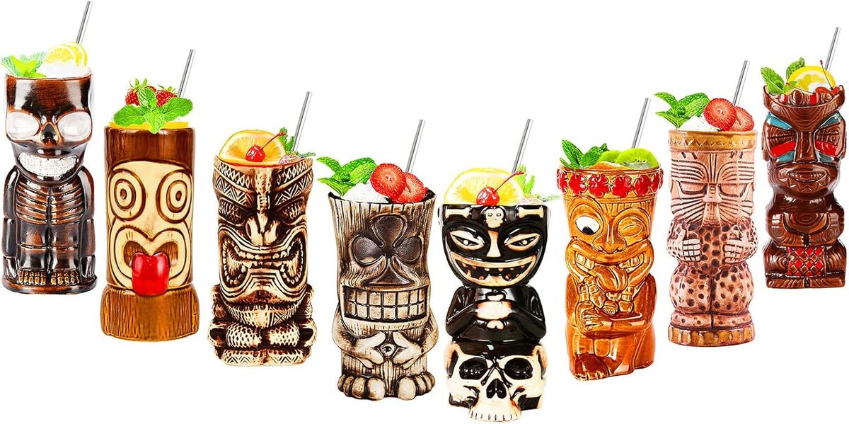 Test des verres tiki NUACOS : ensemble de 8 pièces pour vos cocktails exotiques