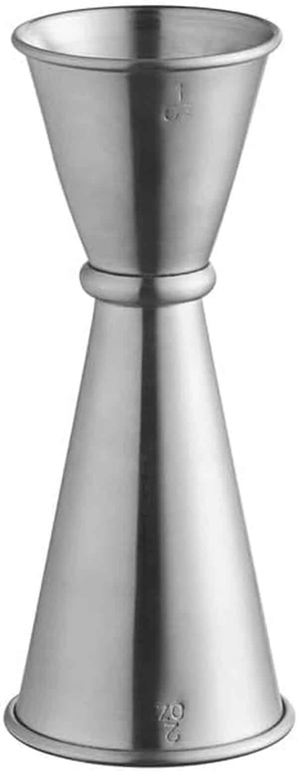 Lot de 4 verres Tiki 368,5 g avec doseur japonais en acier inoxydable pour barman - Verres uniques pour cocktail, jus, limonade, eau (lot de 4 verrerie + 1 doseur japonais)