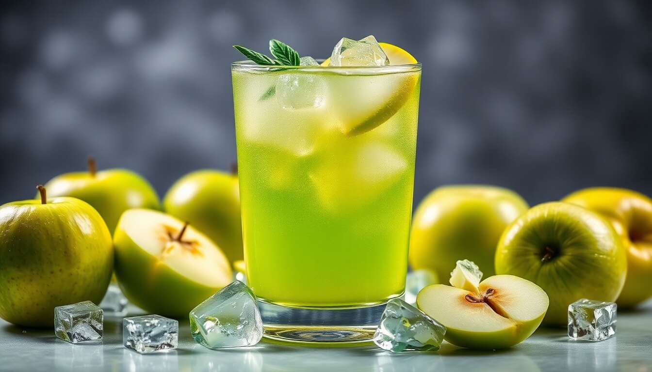 Recette Eristoff Apple Rain : cocktail Gourmand et Fruité