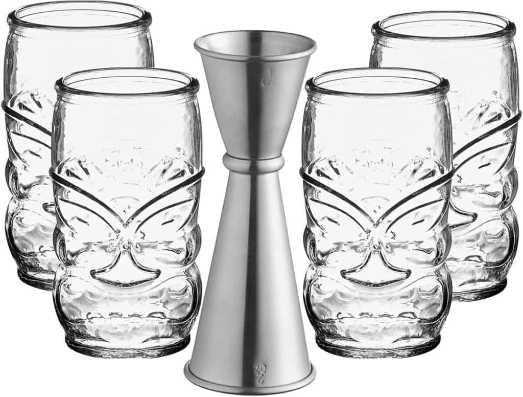 Avis sur le lot de verres Tiki et doseur japonais : parfaits pour vos cocktails