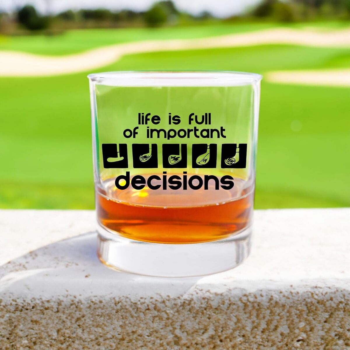 Avis sur le verre à whisky de golf Blue Ridge Mountain Gifts : cadeau unique pour homme