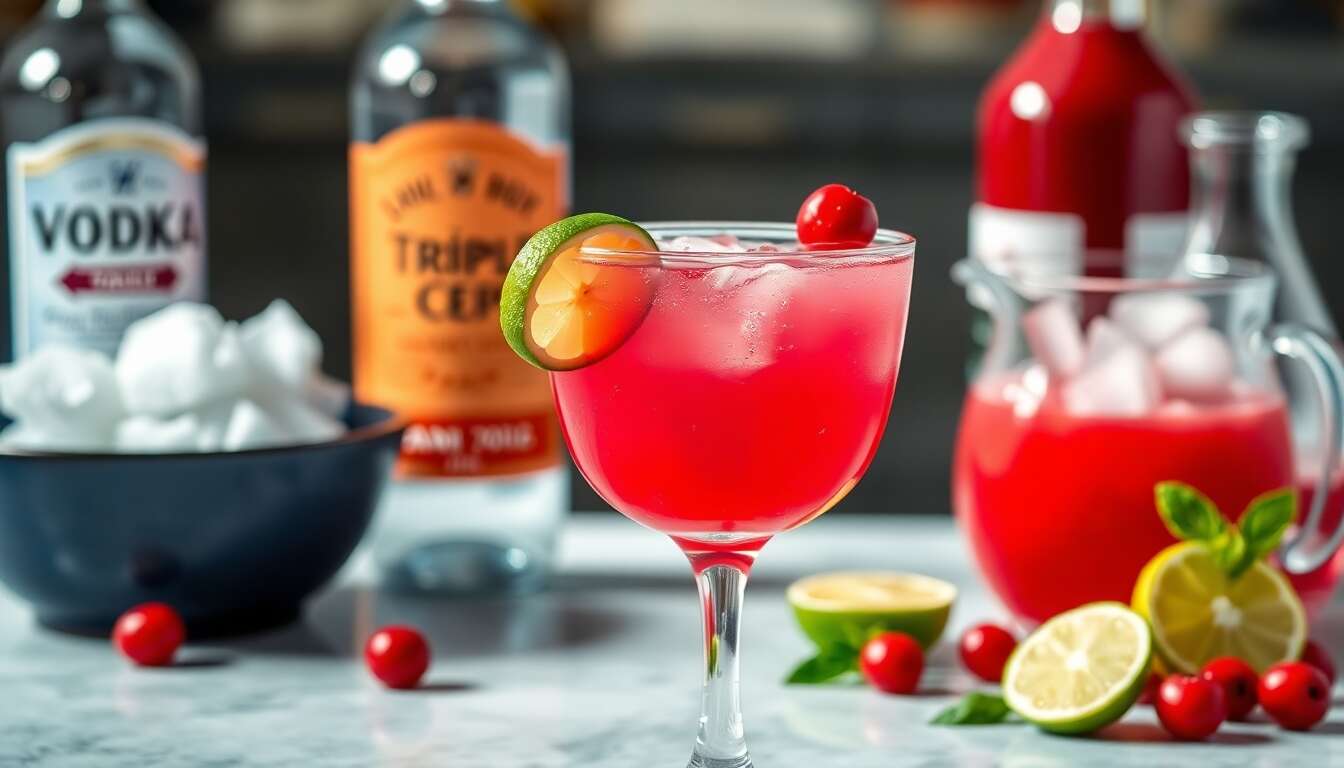 Recette du cocktail Cosmopolitan : un classique à savourer
