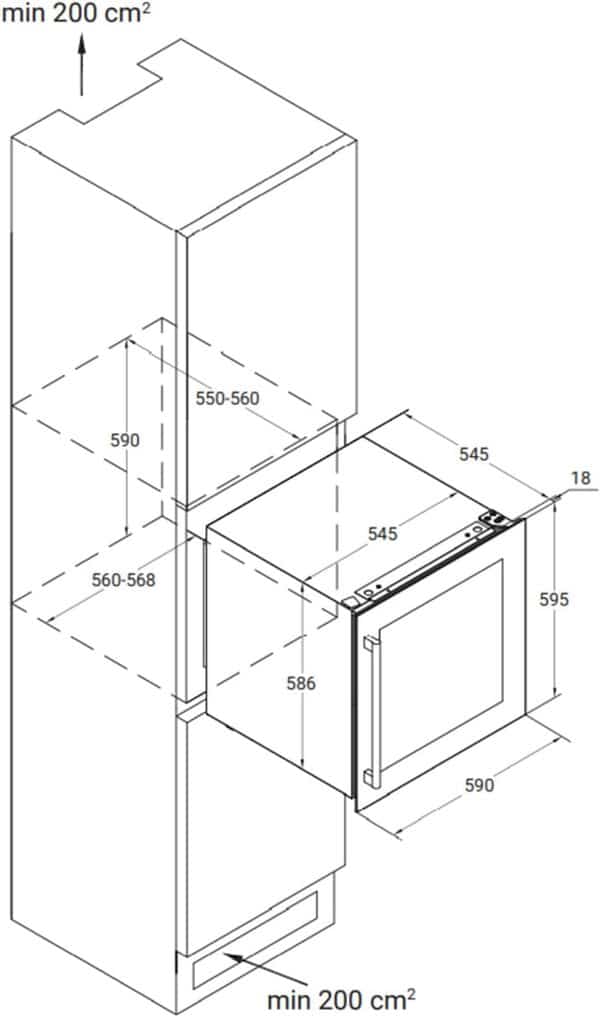 W-0595B 36 Bottles in Black Glass