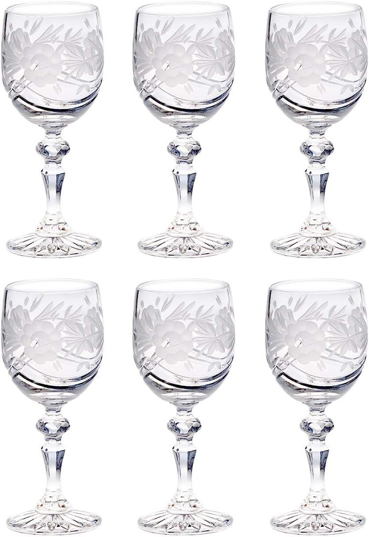 Avis sur les verres à vin Barski en cristal : élégance florale
