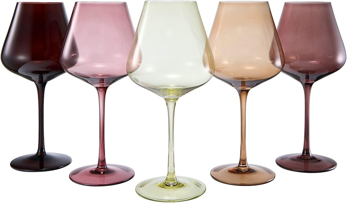 Avis sur les verres à vin en cristal Terracotta Mars Collection : élégance italienne en 5 couleurs