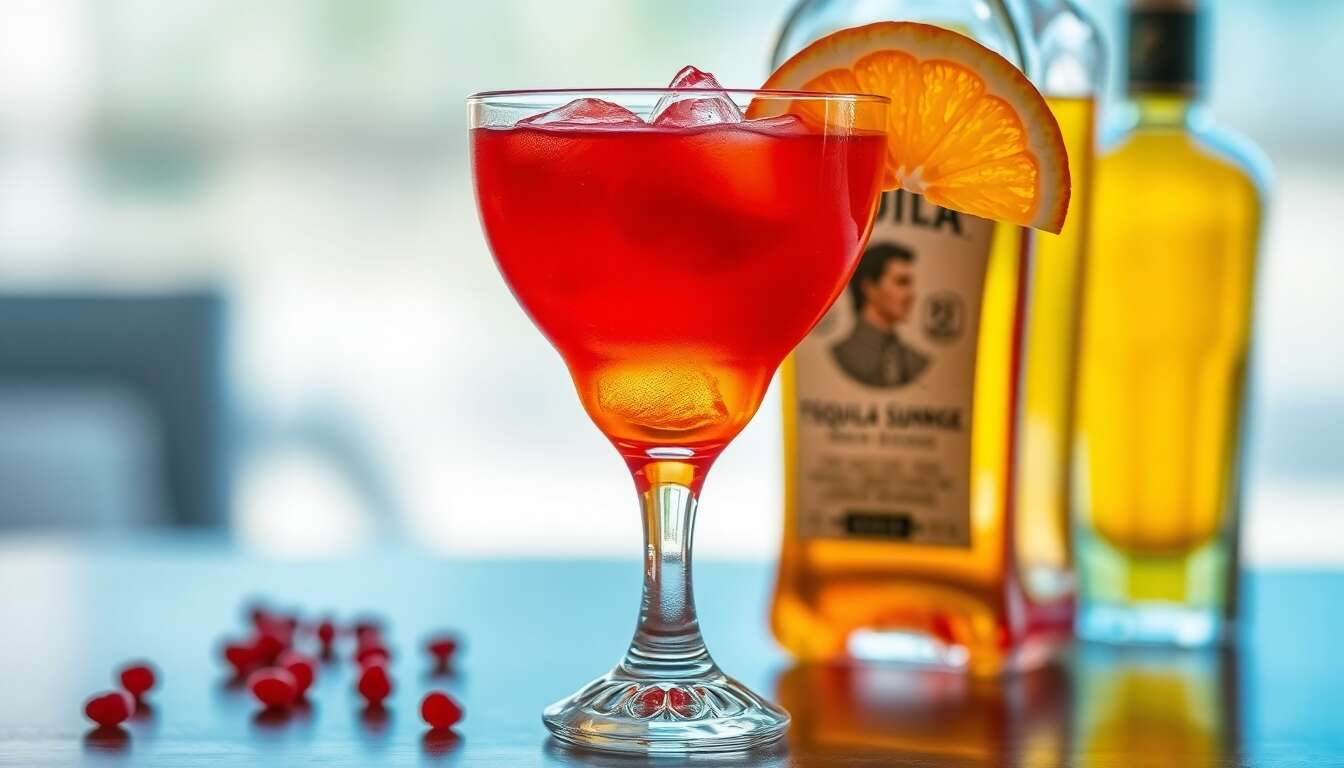 Recette authentique du Tequila Sunrise