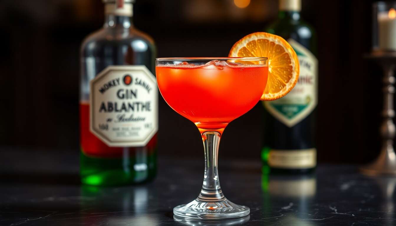 Recette Monkey Gland : un cocktail exotique et envoûtant