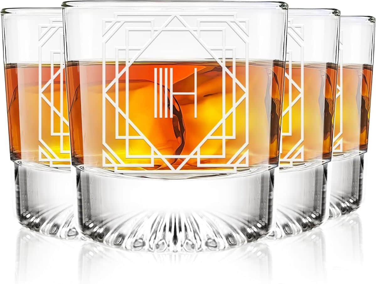 Avis sur les verres à whisky Greenline Goods : élégance et monogramme