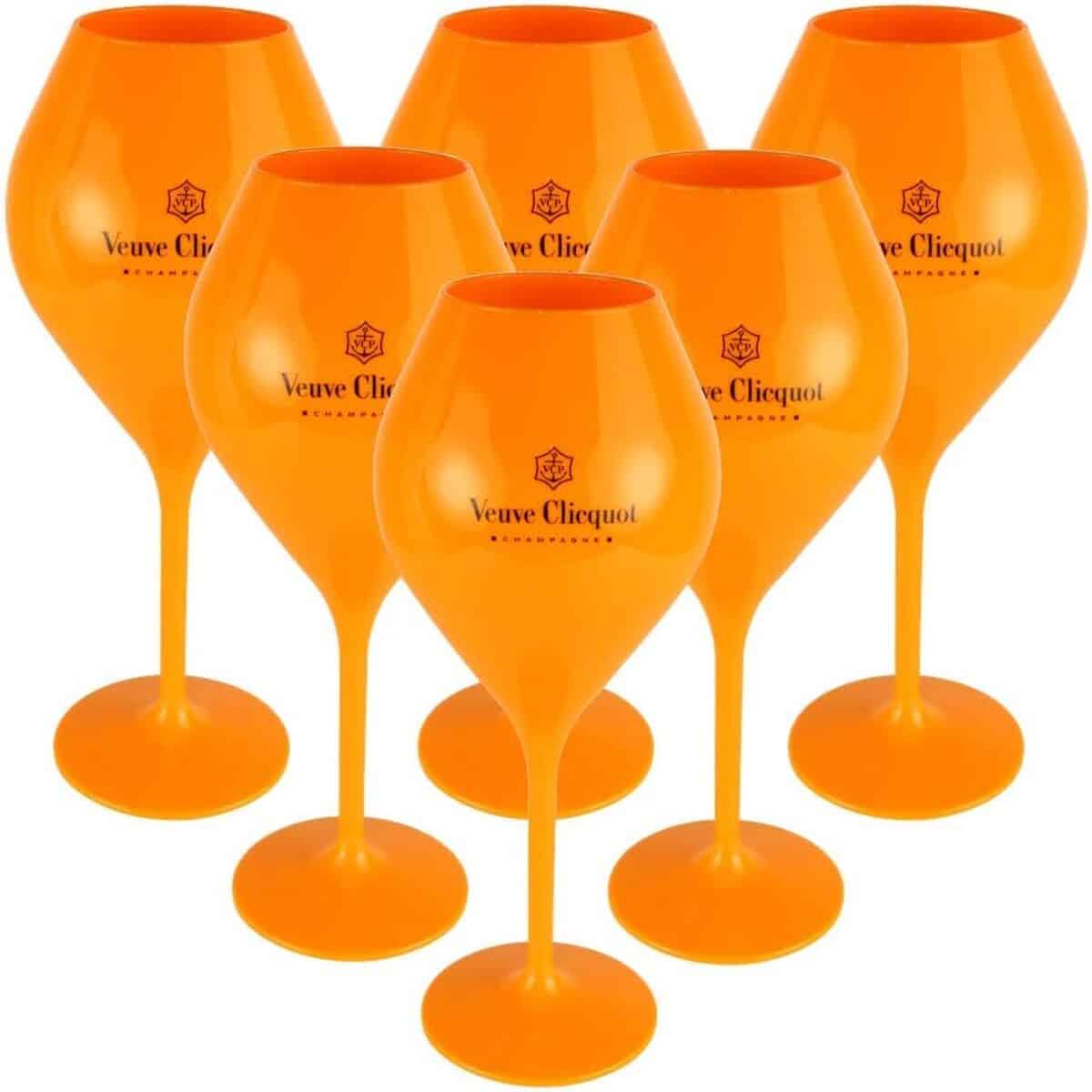 Test : rich Coupe Orange Clicquot verre à champagne acrylique