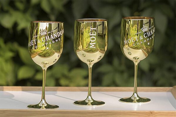 Moet et Chandon Verre à Champagne en Plastique (Or, 6)