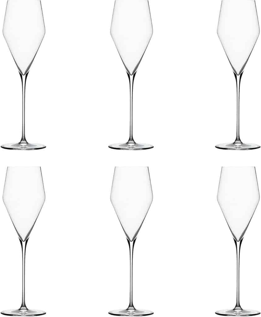 Test des élégantes flûtes à champagne Zalto Denk'Art