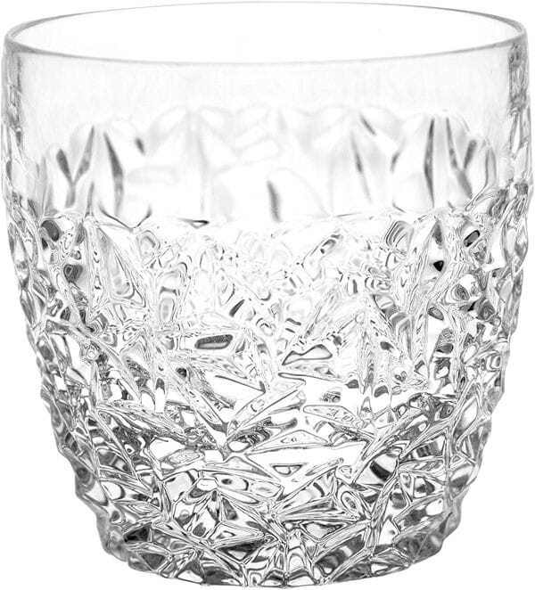 Lot de 6 grands verres en verre rétro pour whisky, bourbon, eau, boissons, 355 ml, cristal, fabriqués en Europe