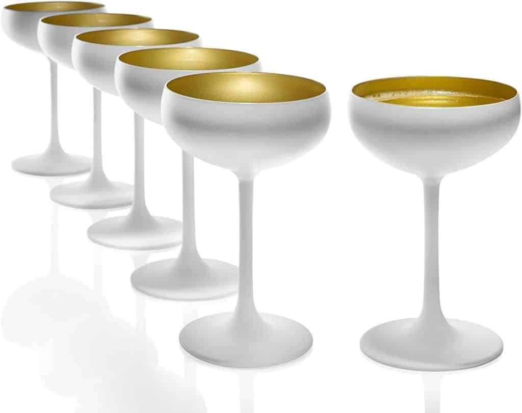 Avis : bol à champagne en verre Stölzle Lausitz Elements, 6 pièces, blanc