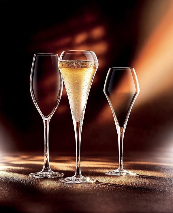 Open Up Flûte à Champagne en Kwarx, 20cl, Lot de 6