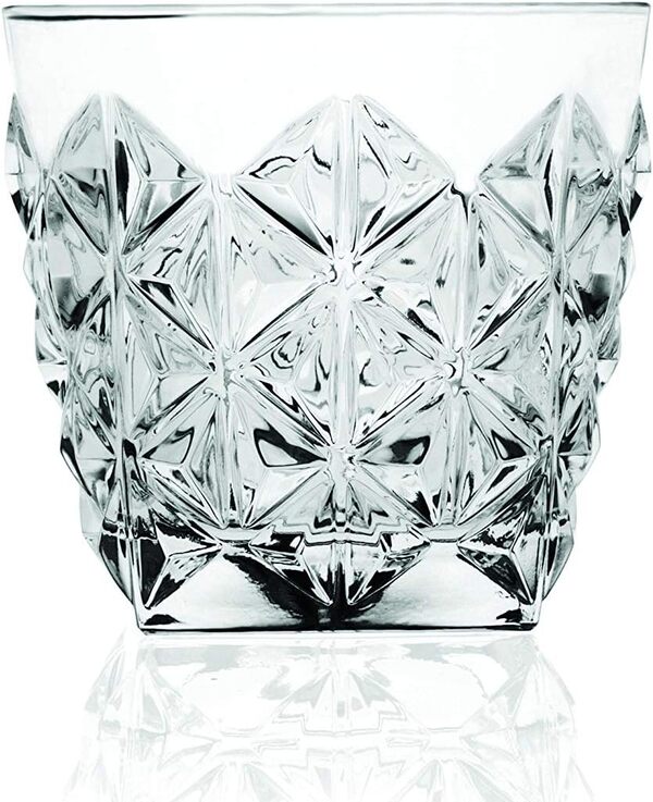 Barski Lot de 6 verres à whisky en cristal DOF pour whisky, bourbon, eau, boisson, 355 ml